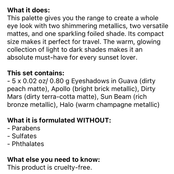 Natasha Denona Mini Sunset Eyeshadow Palette - Picture 5 of 7